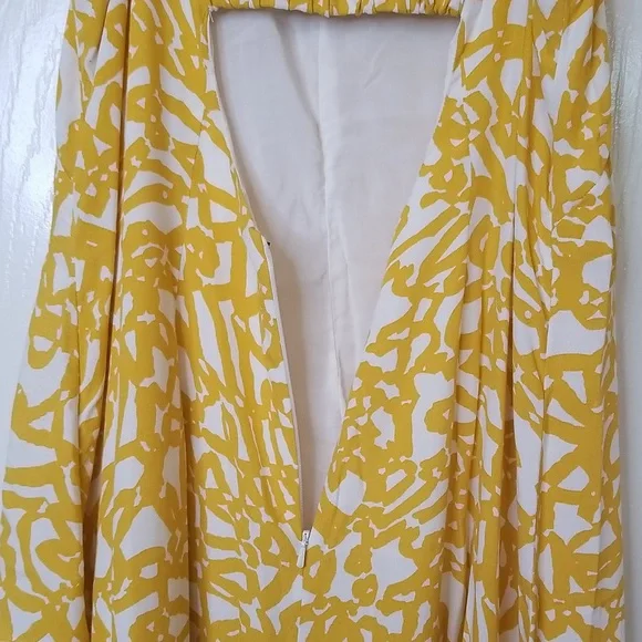 Maeve Anthropologie Goldenrod Spaghetti Strap Sleeveless Pant Jumpsuit Size 8 - Picture 9 of 10